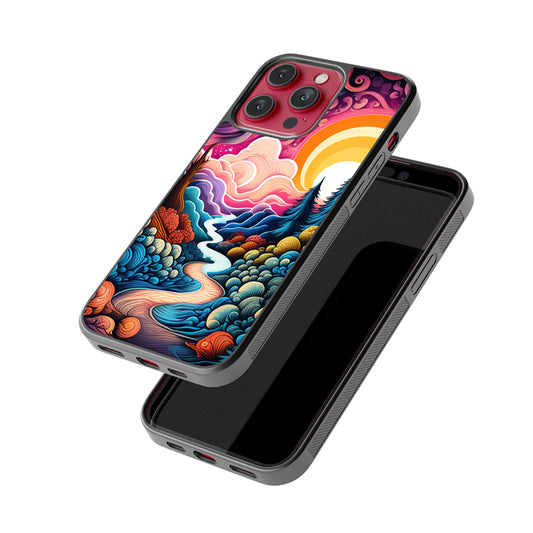 Colourful Trip Glossy Metal Case