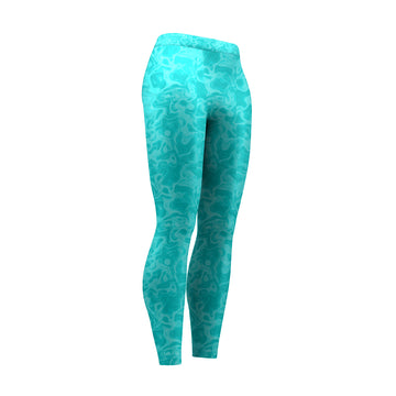 Splash Patterned High Waist Leggings