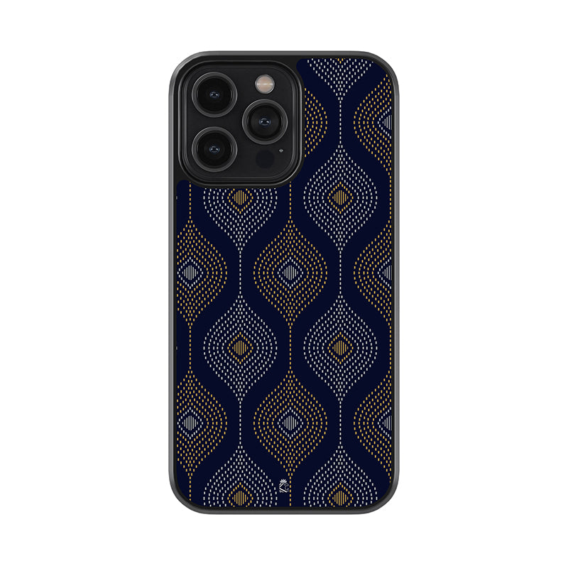 Ornamental Bandhani Saree Glossy Metal Phone Case