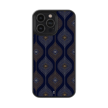 Ornamental Bandhani Saree Glossy Metal Phone Case