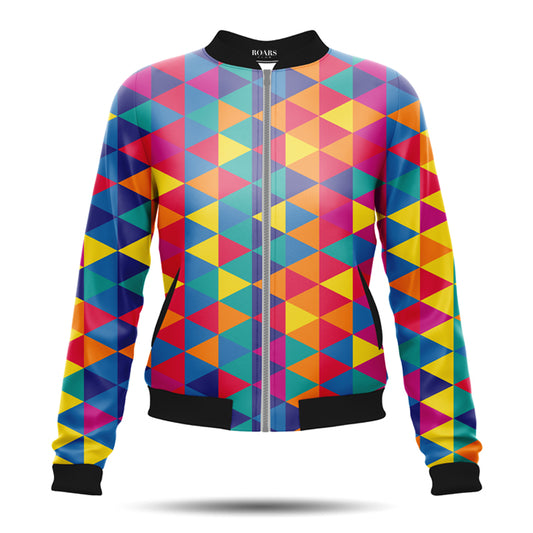 Polychromatic Bomber Jacket