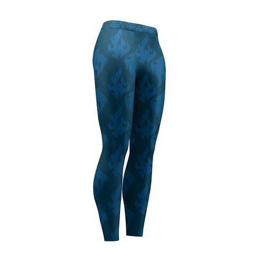 Blue Blast High Waist Leggings