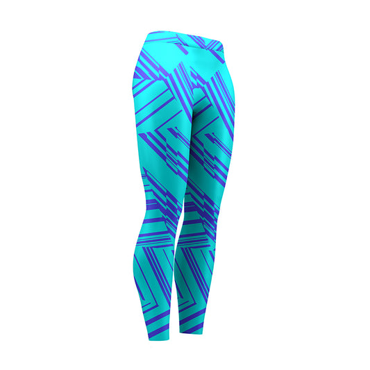 Aqua Marine High Waist Leggings