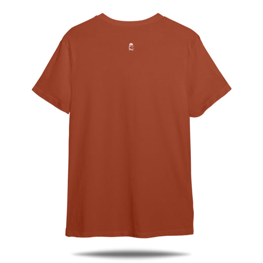 Burnt Orange Basic Oversized T-Shirt