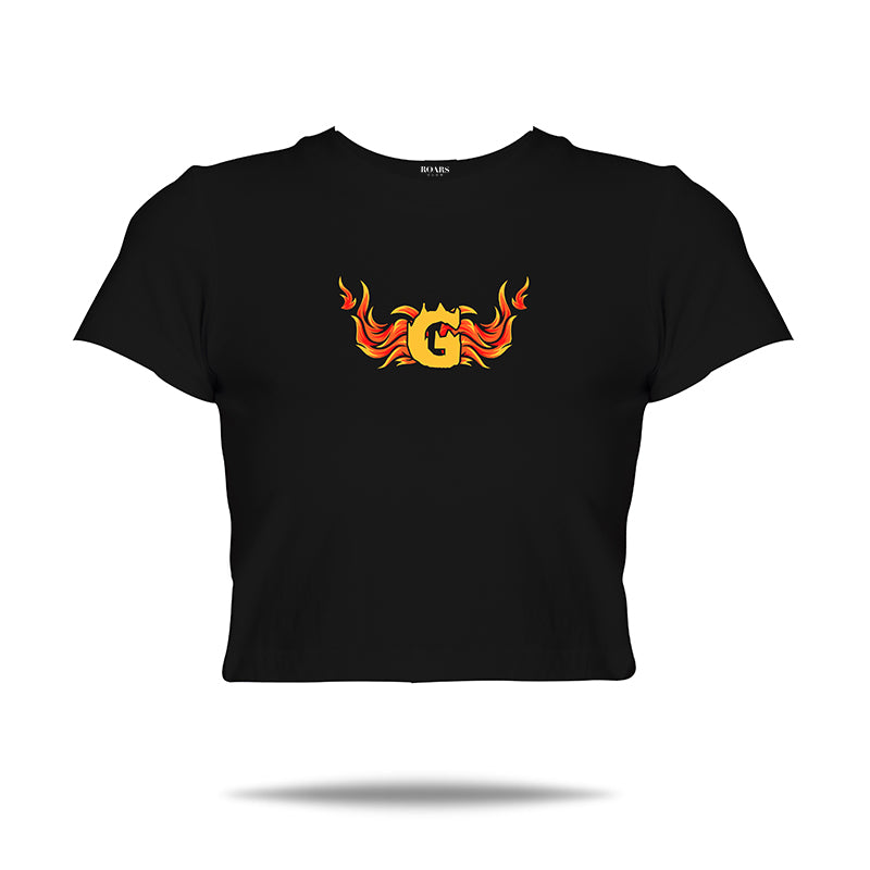 Flame Wings G Women's Cropped Top
