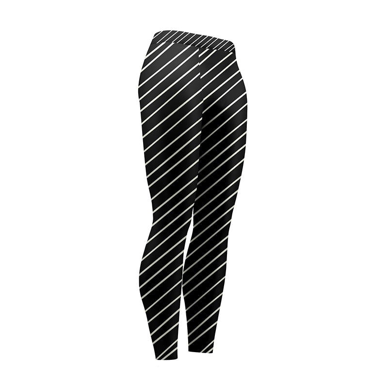 Linear Stripes High Waist Leggings