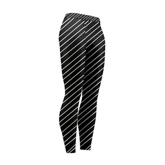 Linear Stripes High Waist Leggings