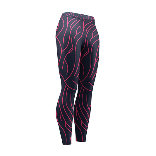 Fuchsia Bends High Waist Leggings