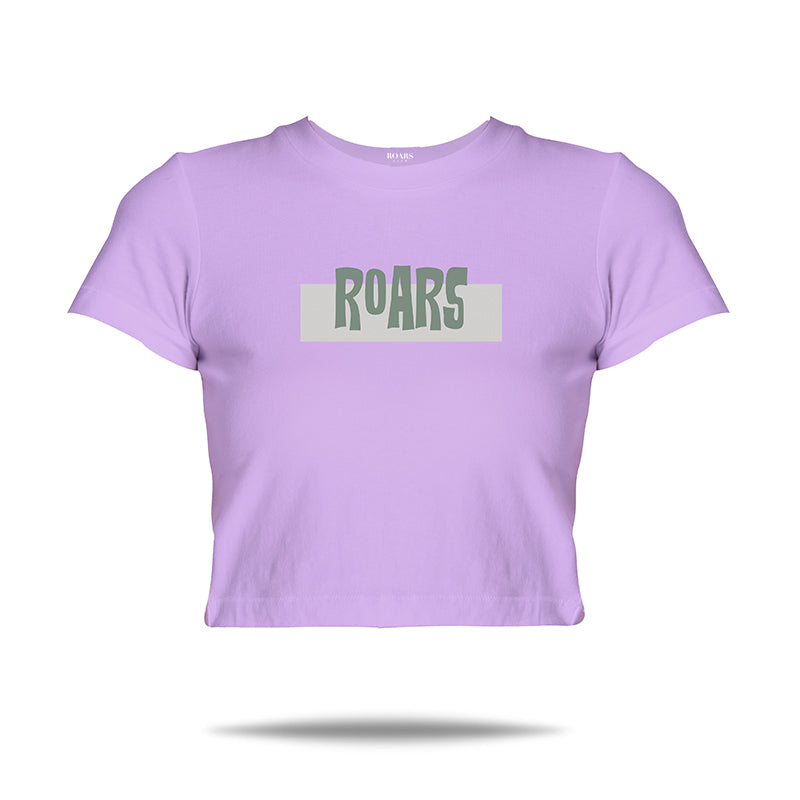 Official Roars Lilac Cropped Top
