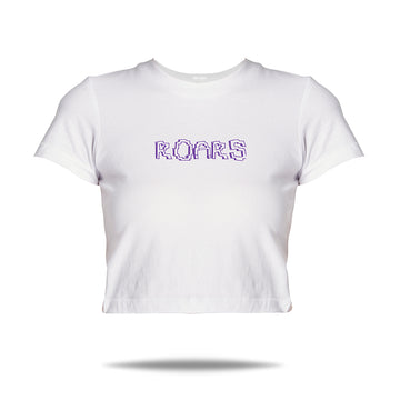 Official Roars Purple Maniac Women's Cropped Top