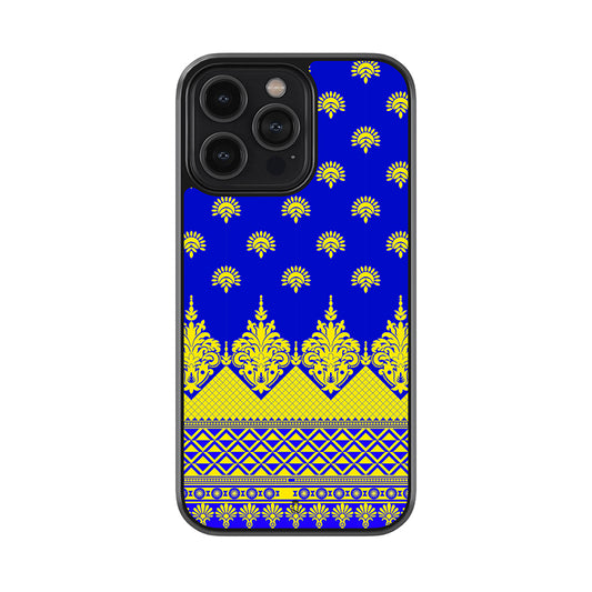 Unique Kanchipuram Pattu Glossy Metal Phone Case