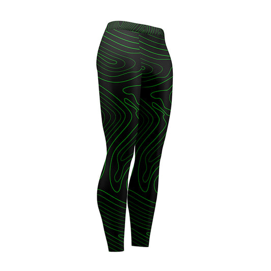 Bizarre Topography High Waist Leggings