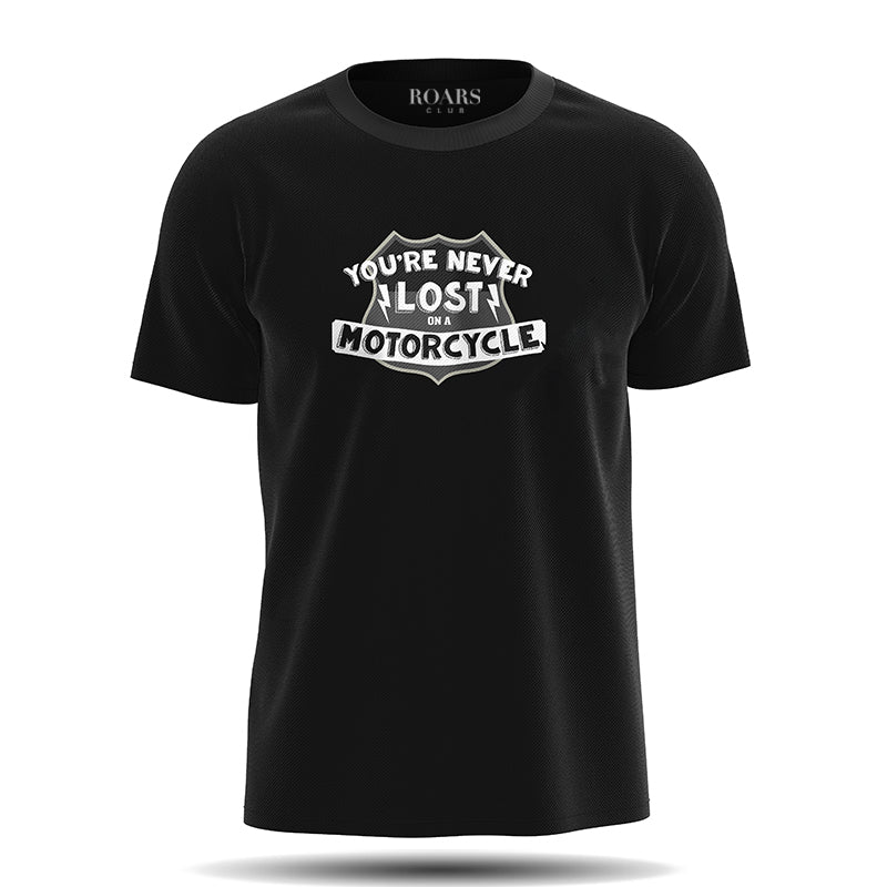 Never Lost On a Motorcycle Unisex T-shirt