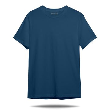 Petrol Blue Basic Oversized T-Shirt