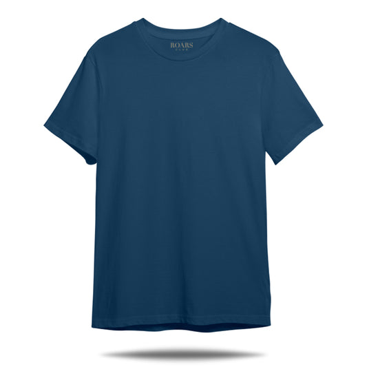 Petrol Blue Basic Oversized T-Shirt